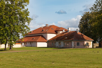 Fototapeta na wymiar Maidla manor. Estonia. Sunny summer day.
