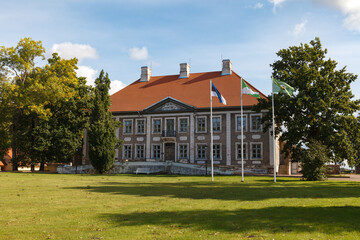Fototapeta na wymiar Maidla manor. Estonia. Sunny summer day.