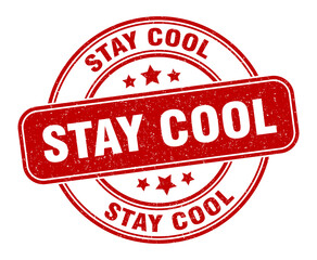 stay cool stamp. stay cool label. round grunge sign
