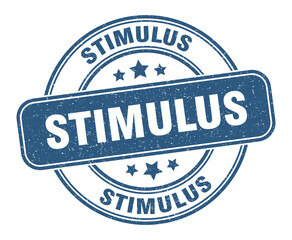 stimulus stamp. stimulus label. round grunge sign