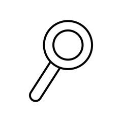 magnifying glass icon, line style