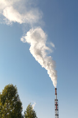 Smoking pipes of old chemical plant, Estonia.