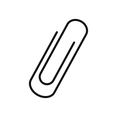 paper clip icon, line style