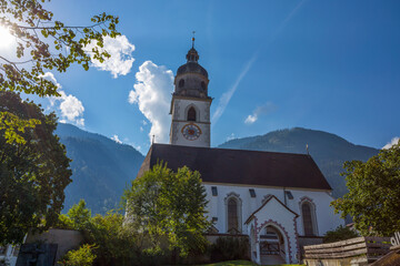 STAMS, AUSTRIA, SEPTEMBER 9, 2020 - John the Baptist Parish Church in Stams, Tyrol, Austria