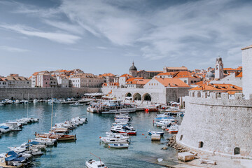 Obraz premium Dubrovnik Croatia. View city old town. Summer Europe travel