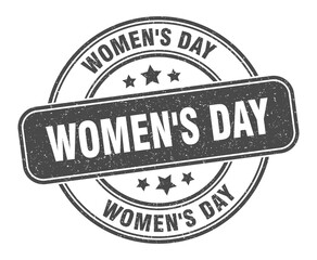 Obraz premium women's day stamp. women's day label. round grunge sign