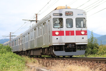 Obraz premium 長野電鉄の電車