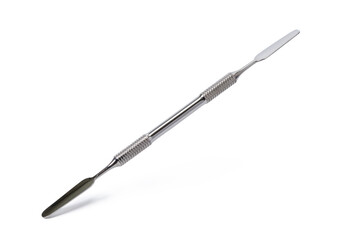 Medical instrument spatula isolated on white background