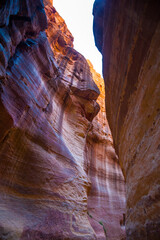Landscape of The Siq Canyon, Petra, Jordan
