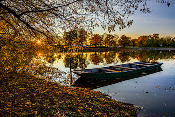 Beautiful Autumn Colours During Sunset