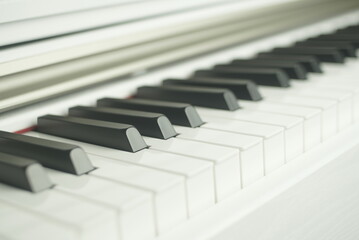 keyboard white piano