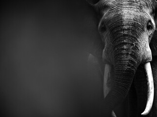 Forest elephants (Loxodonta africana cyclotis) in Dzanga Bai.Dzanga-Sangha