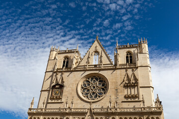 Obraz premium Saint-Jean Baptiste Cathedral, Lyon, Rhone, France