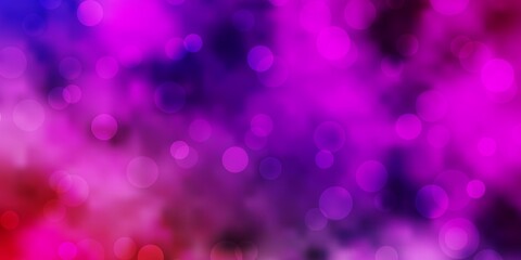 Light Multicolor vector texture with circles.