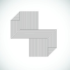 Abstract Hipster Lines Background . Vector Design .