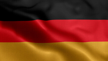 Obraz premium Germany waving flag texture realistic