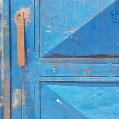 old rusty metal door