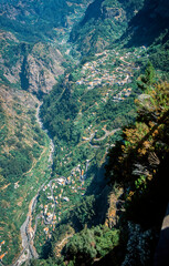 Naklejka na ściany i meble Curral das Freiras in Nuns Valley on Madeira, Portugal
