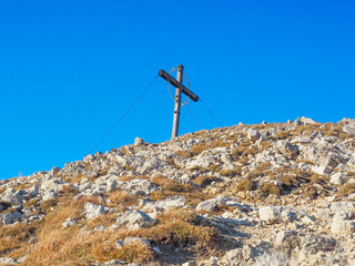 Geierköpfe in den Ammergauer Alpen - Gipfelkreuz