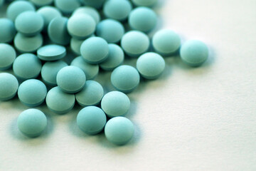 Isolated green medicines, green tablets
