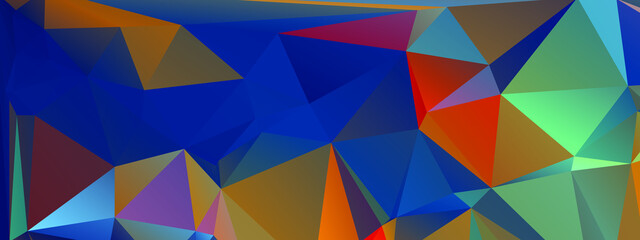 Obraz premium Abstract Color Polygon Background Design, Abstract Geometric Origami Style With Gradient. Presentation,Website, Backdrop, Cover,Banner,Pattern Template