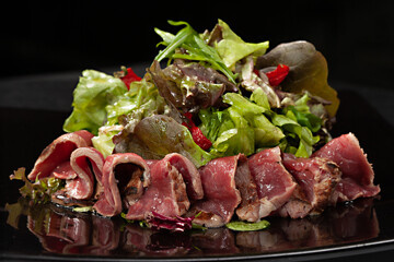 salad with meat