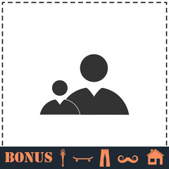 People icon flat