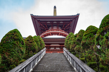 Naritasan Shinshoji Temple attached Naritasan Park - Highly Popular Buddhist temple complex in...