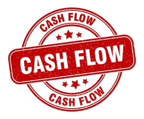 cash flow stamp. cash flow label. round grunge sign