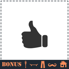 Thumb Up icon flat