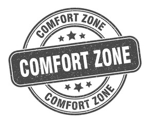 comfort zone stamp. comfort zone label. round grunge sign