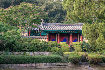 Fototapeta premium A shrine in Yangdong Village, a UNESCO World Heritage Site in Gyeongju, South Korea