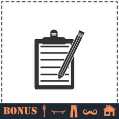 Checklist icon flat