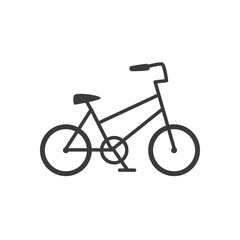 Fototapeta premium bicycle retro transport on white background