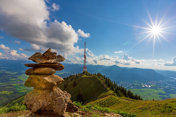 Grünten - Allgäu - Sender - Sonne - Sommer - Gipfel