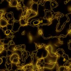 Golden black swirls, fluid texture, design, abstract background with circles