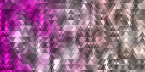 Light Pink vector texture with lines, triangles.