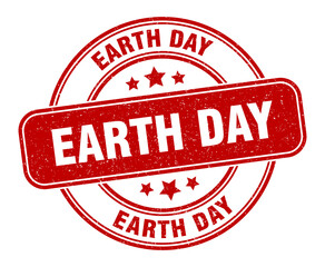 earth day stamp. earth day label. round grunge sign