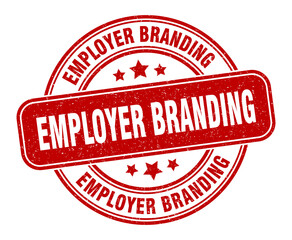 employer branding stamp. employer branding label. round grunge sign