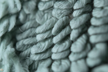 Fibers of a carpet in macro view