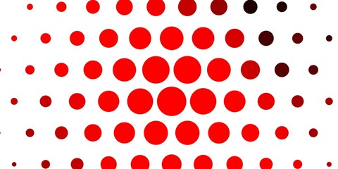 Light Red vector template with circles.