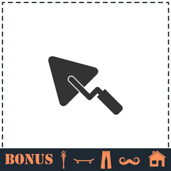 Trowel icon flat