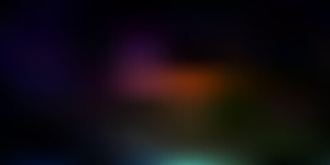 Dark multicolor vector abstract blur backdrop.