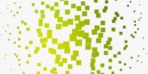 Light Green, Yellow vector texture in rectangular style.