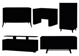 Large and long bedside tables included in the set.