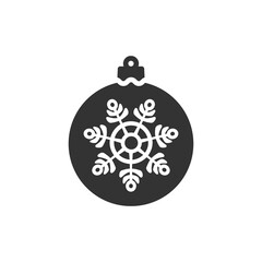 Christmas ball icon isolated on white background. Christmas bauble symbol modern, simple, vector, icon for website design, mobile app, ui. Vector Illustration