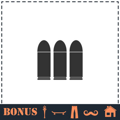 Bullets icon flat