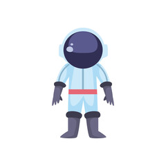 astronaut, person with spacesuit on white background