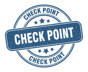 check point stamp. check point label. round grunge sign
