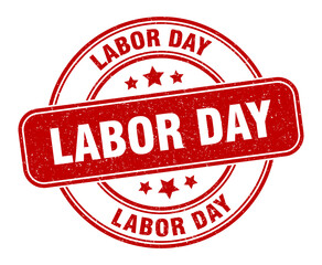 labor day stamp. labor day label. round grunge sign